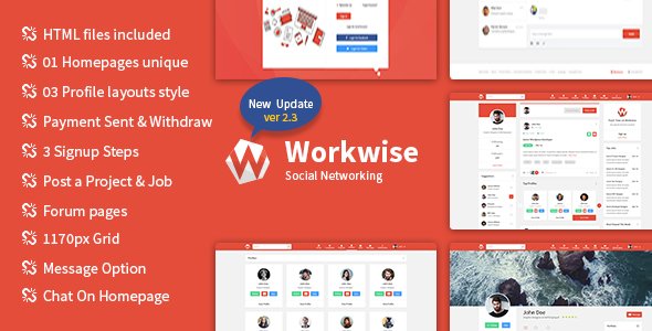 Social Networking HTML Template