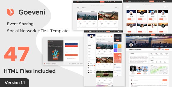 Event Sharing Social Network Template